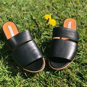 & Other Stories Black leather flats Size 6.5